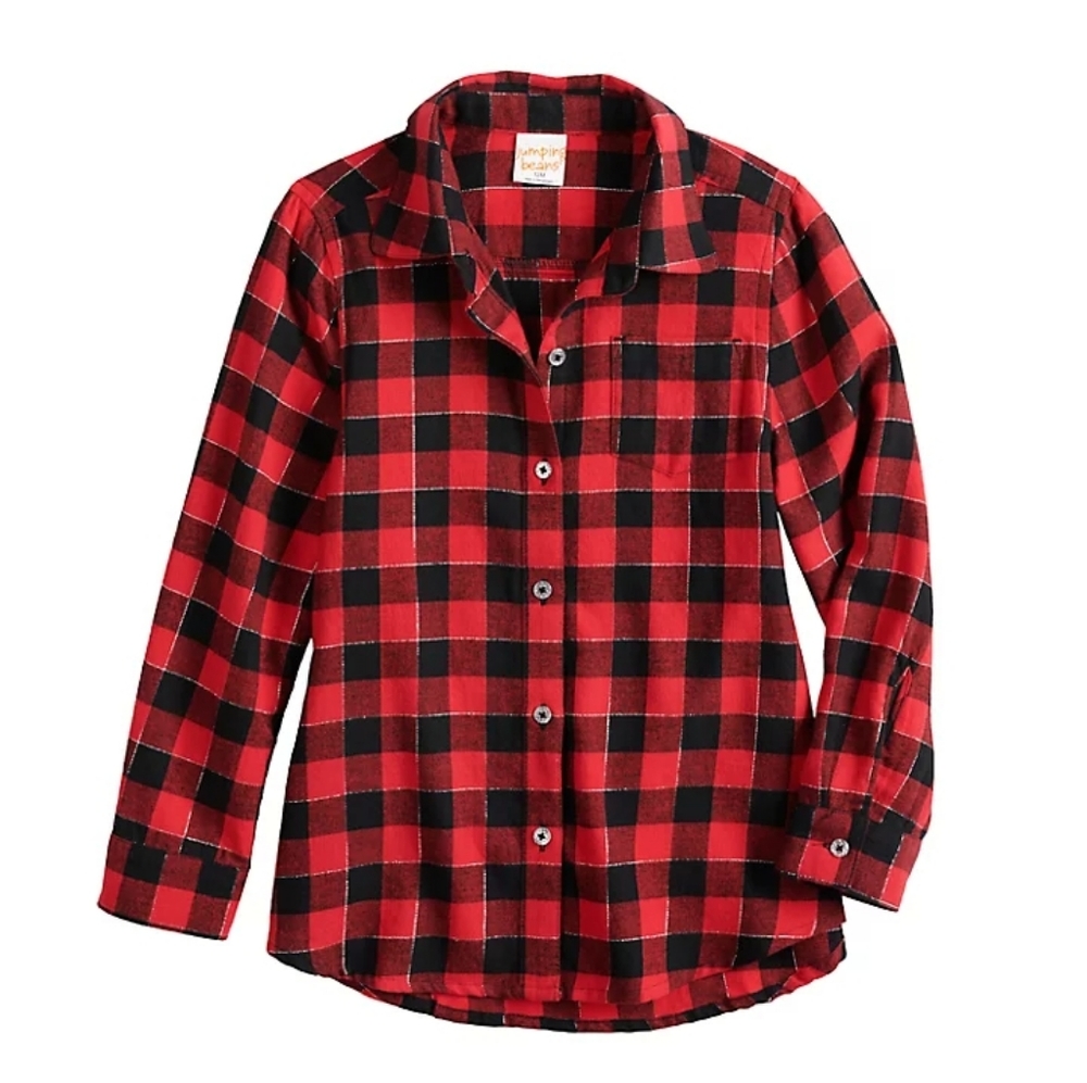 Jumping Beans Red Buffalo Check Shirt